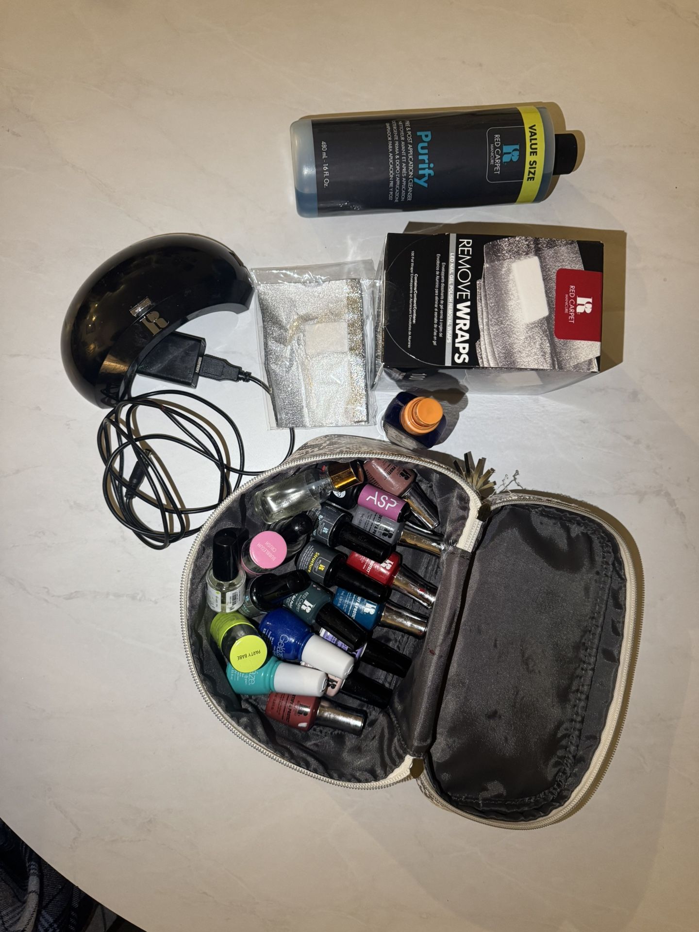 Gel Nail Kit - Red Carpet Nails, UV Light Plus Polishes And More!