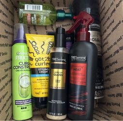 Box Of 7 Hair Products 2 Garnier Fructis, 4 Tresemme, 1 Göt2b All New Products.