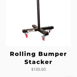 Rolling Weight Plate Stacker