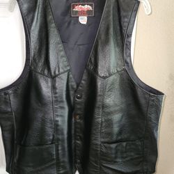 Men's Leather Vest