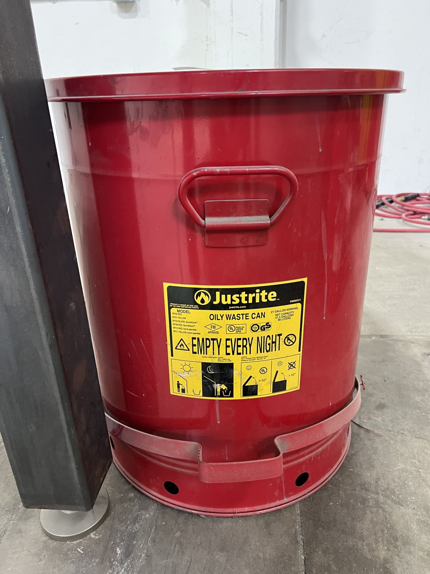 Justrite Oily Waste Can (21 Gallon)