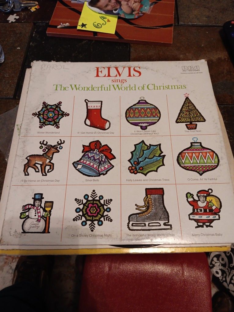 ELVIS WONDERFUL WORLD OF CHRISTMAS LP