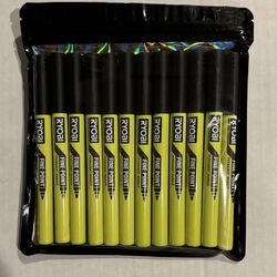 🆕 RYOBI 12 Pack Black Fine Point Permanent Workshop Marker