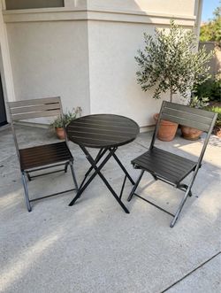 3-Piece Folding Bistro Table and Chair Set (At Home)