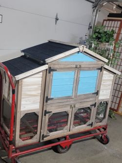 Chicken coop with 2 nesting boxes ready to go