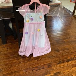 Girls 4t Dress With 3D Embellishments