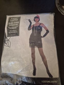 Flashy Flapper Halloween Costume Adult XL