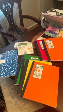 Index cards and 8 composition book