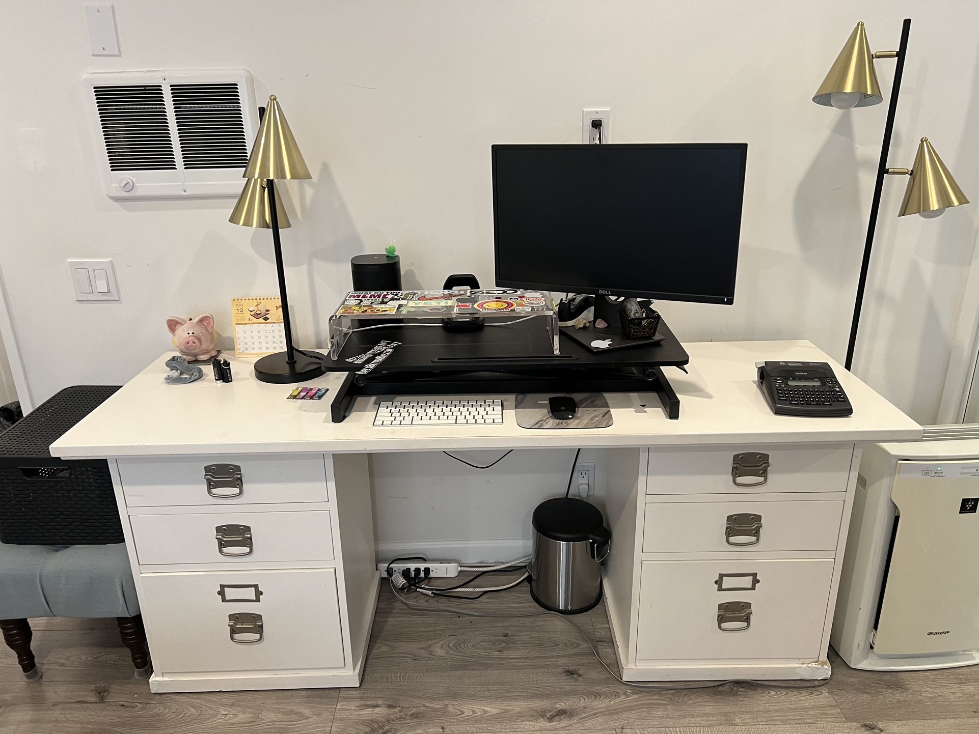 Pottery Barn Solid Wood Desk 