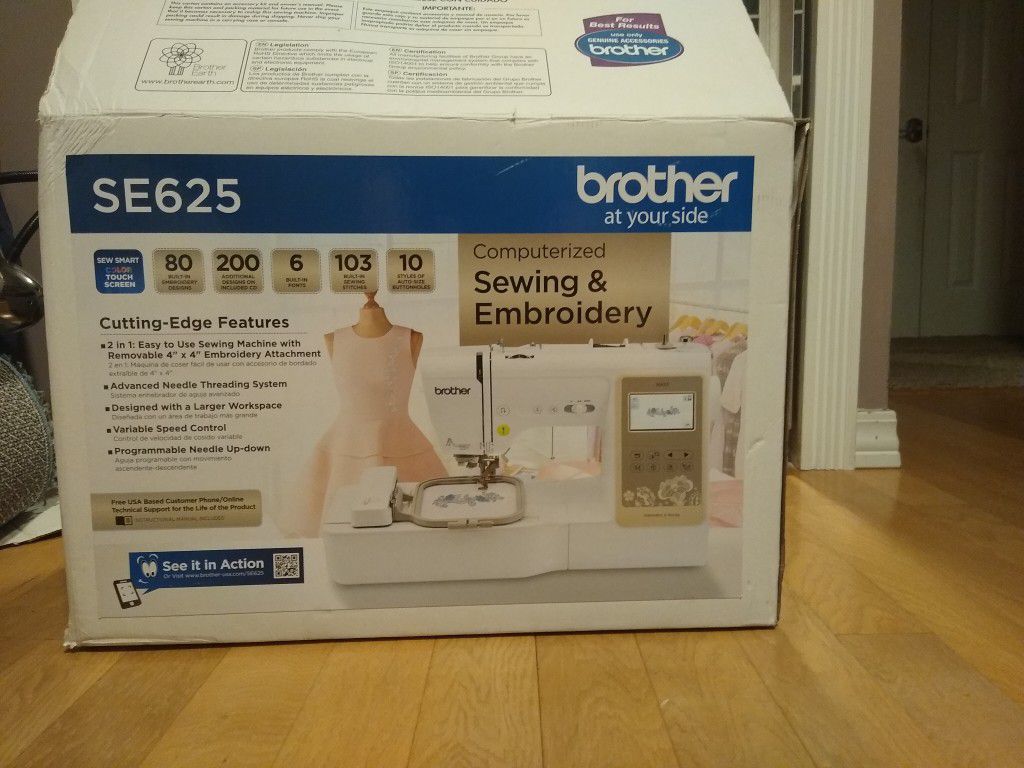 Brother se625 embroidery and sewing machine