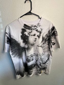 ALOC White Angel Graphic Print T-Shirt