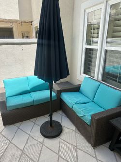Patio set with coffee table