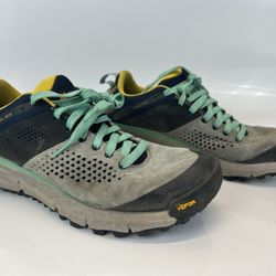 Danner Trail 2650 Women’s 8.5 Gray Hiking Shoes Leather Vibram Sole 61283