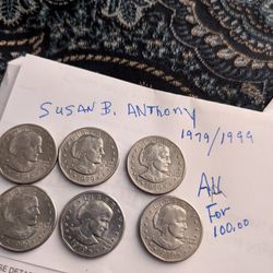 6 SUSAN B. ANTHONY Coins For Sale!