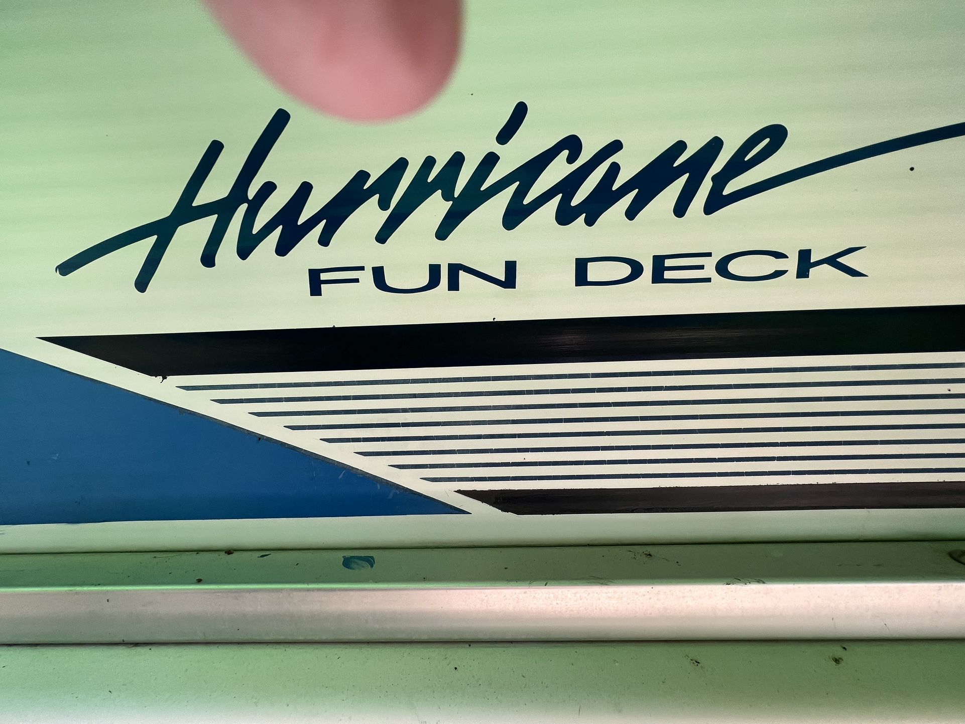 1995 Godfrey Hurricane fun deck
