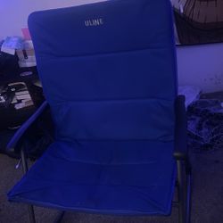 Blue Uline Rocking Chair