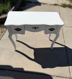 White French Provincial Style Vanity Desk