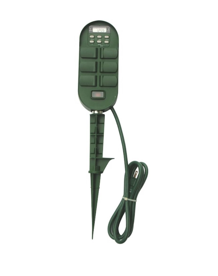 15amps 6 Outlets Digital Countdown Outdoor Lighting Timer SP-045