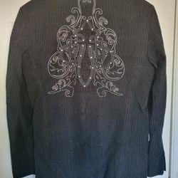 Men's Jacket Blazer, Medium, With Rhinestones 
