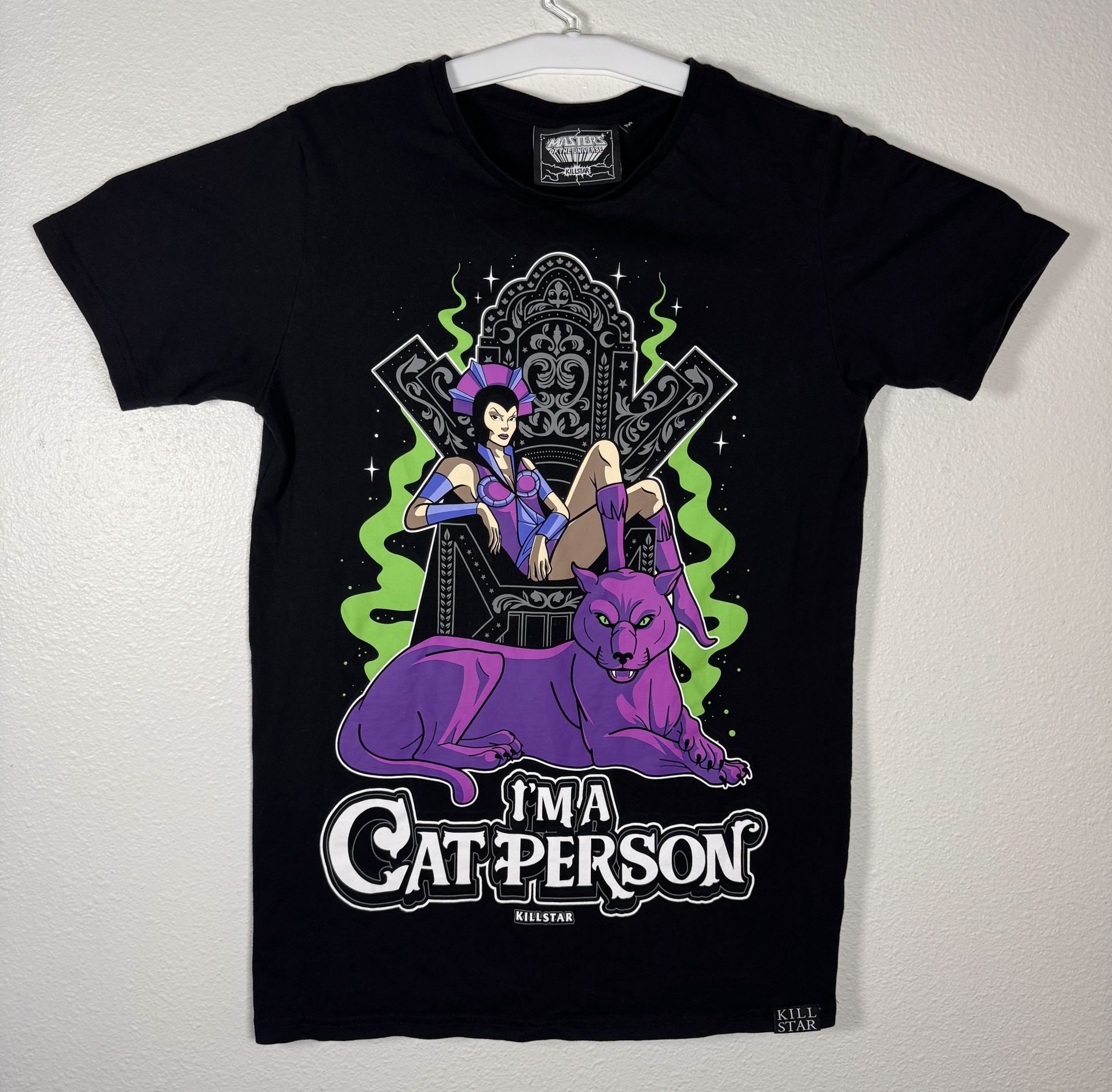 KILLSTAR I'm A Cat Person Medium Masters Of The Universe Evilyn Wide Neck