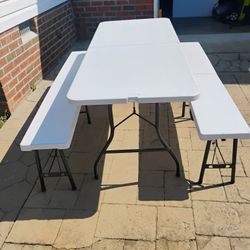 Folding Picnic Table And Chairs 