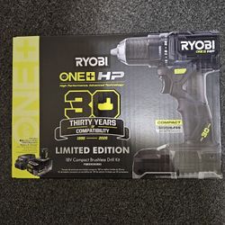30th Anniversary Limited Edition Blacked Out Ryobi Drill