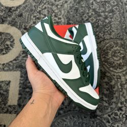 Nike Dunk Low Michigan State Spartan Dunks (CW1590-102)