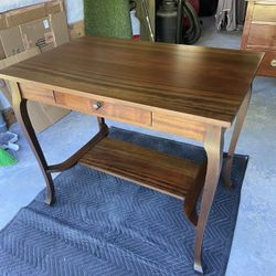 Antique Refinished Library Table 