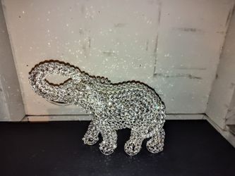 Large Crystal Elephant