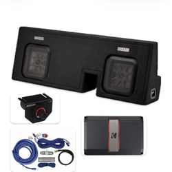 Toyota tacoma 4 doors full bass package kicker audio installed