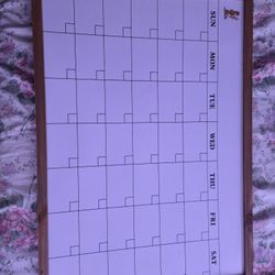 Calender White Board