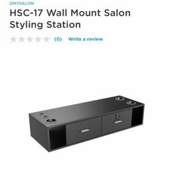 OmySalon Wall Mount Styling Station for Hair Stylist, Beauty Barber Spa Equipment, Salon Cabinet station ❗️new in box . 2 available  ❗️$50 each