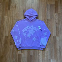 Dusty Lavender Beluga Sp5der Hoodie