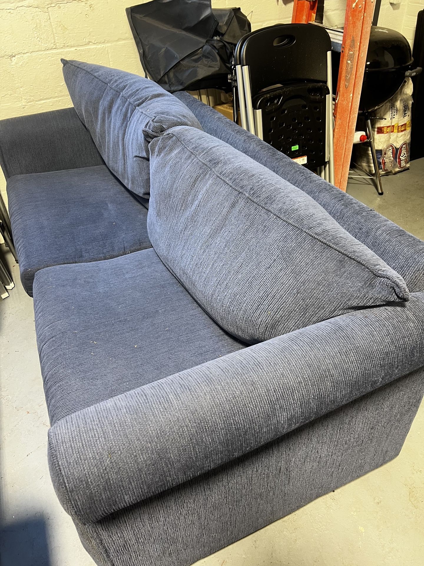 Blue Couch Sleep Sofa