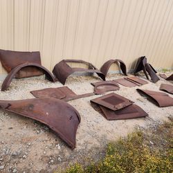 Original Yard Art Rusty 1920s Car Parts Hotrod Rat Rod Repurpose Reuse