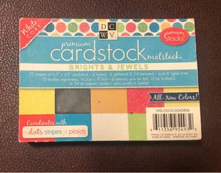 DCWV 4.5” x 6.5” The Jewel Colored Cardstock Matstack