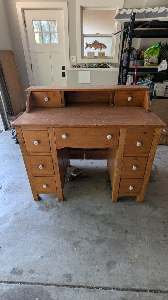 Sturdy Solid Wood Craft Table Or Desk