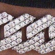 Custom-designed and molded, Moissanite Prong Link Bracelet