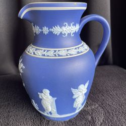 Wedgwood 1930’s Vintage Royal Blue Jasperware Medium Jug 