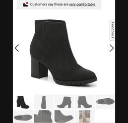 Women Boots Black 6.5