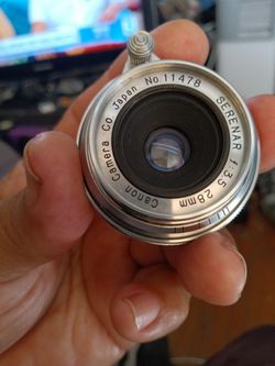 Canon serenar f:3.5 28mm leica lens