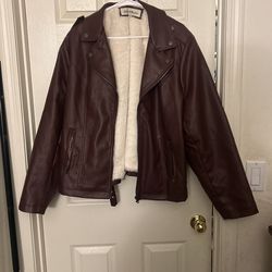 Sebby Collection Faux Leather Jacket