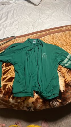 Green champion recreational club mesh track jacket size- 2xl