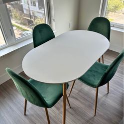 White Dining Table 