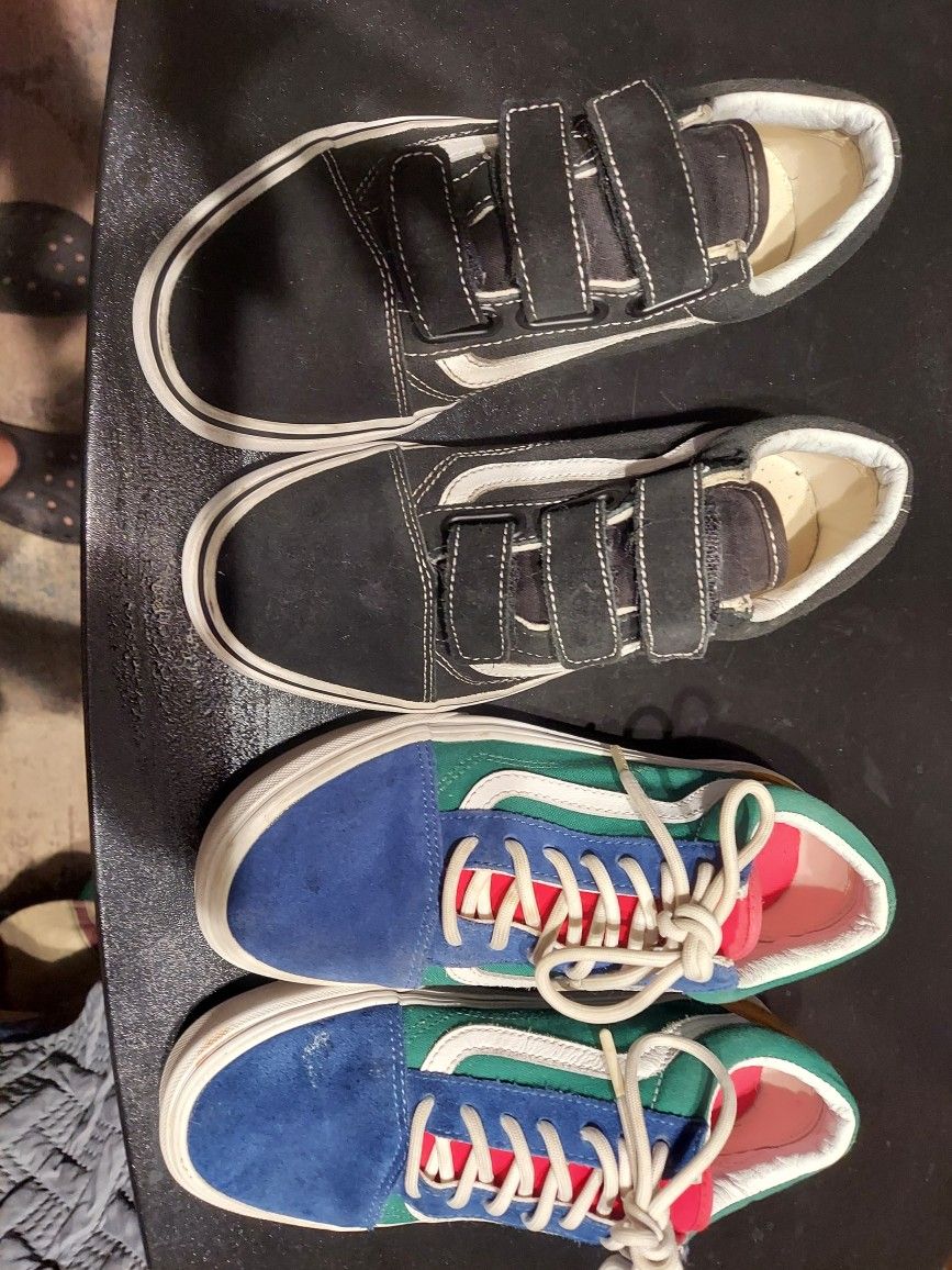 Van Shoes, Black Size 6, Multicolor Size- 6, $10.00 each