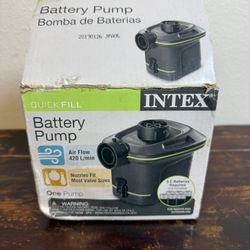 Intex Quick-Fill Battery Air Pump - portable, beach, camping