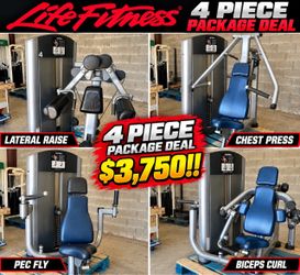 4 Piece Life Fitness Upper Body Package