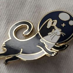 Felicette The Space Cat Collectors Enamel Pin- Good Used Condition!