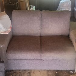 FREE Grey Loveseat - Great for Pet Owners! (Pickup Only)