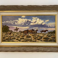 Oil Painting On wood panel by Joy Lynch